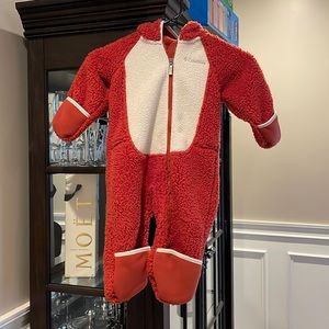 Columbia zip up jacket with coverings for hands and feet size 12-18 months